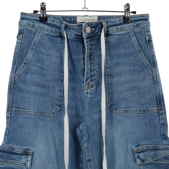 RISEN Jeans Cargo Stretch Jeans Women's 31 - Picture 2 of 7